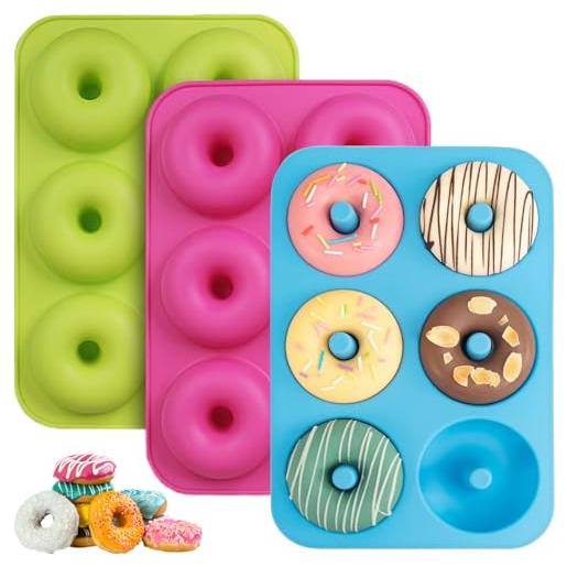 Gladfresit Stampo Per Ciambelle In Silicone – 18 Cavità, Mini Donut, Per Caramelle, Biscotti E Muffin - 4