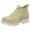 Stivaletti chelsea donna beige
