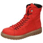 Stivaletti rossi donna pelle