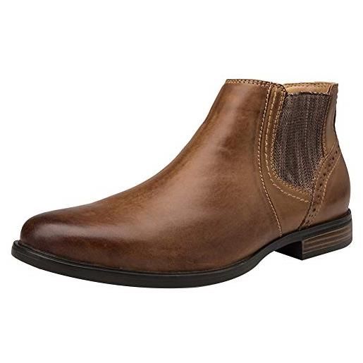 Josef Seibel New Anvers 35 - Stivaletti Uomo In Pelle, Larghezza K (Extra Large), Plantare Intercambiabile - Marroni