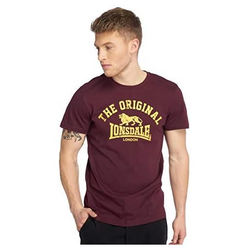 Guru-Shop Maglietta Sun Owl - Uomo/Donna - Bordeaux - Cotone - Taglia L