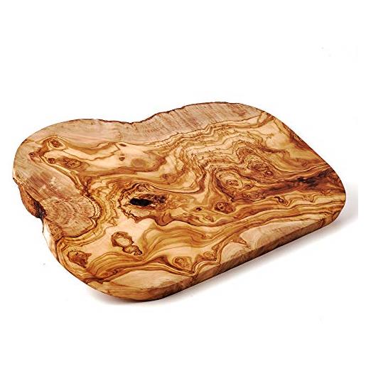 Tagliere rustico in legno di olivo, tagliere di legno