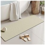 Tappeto bagno beige