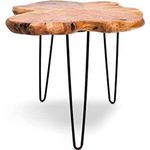Tavolini in ferro battuto e legno