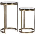 Tavolino ottone e vetro