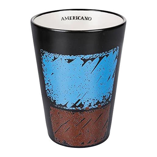 tazza, Tazza da caffè giapponese, tazza in ceramica da 16 once con manico, adatta for latte cappuccino, cacao, latte e bustine di tè (Colore