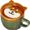 Tazzine da caffè in ceramica con coperchio