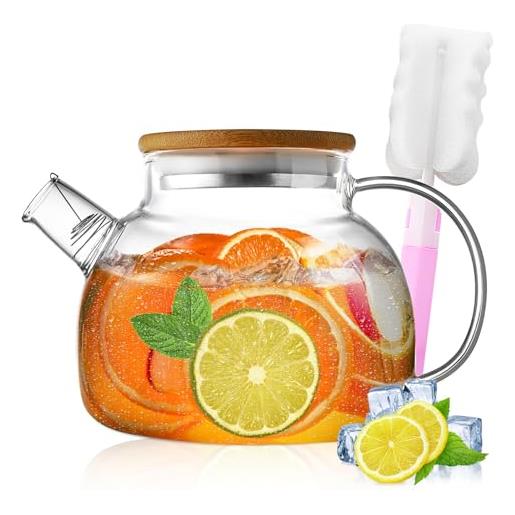 Teiera Teo Con Filtro In Vetro - 1,25L | Per Tè E Tisane, Va Anche Sul Fuoco E Microonde - Foto 3