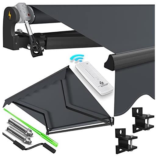 Tenda Da Sole Angerer Con Morsetti - Tessuto PE, Colore Arancio, Per Esterni - Foto 5