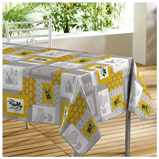 Rinpon Set di 6 tovagliette rotonde in finta pelle sintetica, spesse, lavabili, impermeabili, rotonde, vintage, graziose, antiscivolo, lavabili, resistenti all'olio, senza pieghe (Verde
