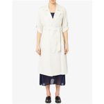 Trench bianco donna
