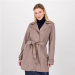 Trench scamosciato donna