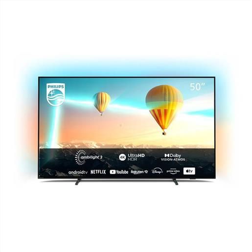 Philips Smart TV 50 Pollici 4K Ultra HD Display LED con Ambilight e Android  TV colore Antracite - 50PUS8517/12