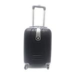 Valigia Pilotina ORMI 30L - Bagaglio A Mano 42x25x35 Cm, Poliestere, 2 Ruote, Tasca PC, Nero