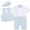 Vestito cerimonia bambina azzurro