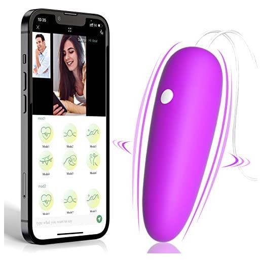 Vibratoreper Donna Punto G Vibratore Coppia con Telecomando e App,  Vibratori Clidoride Dildo Vibrante Sex Toys Donna con Modalità 9 x 9,  Vibratore