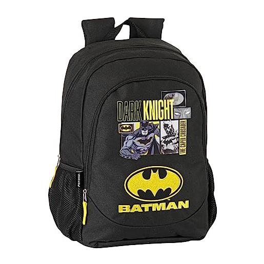 Zaino Karactermania Batman Running PLUS 32L – Impermeabile Con Porta USB, 34x46 Cm, Nero