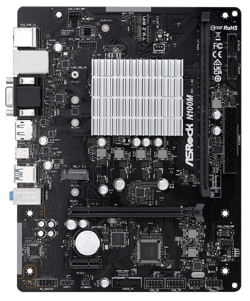 Scheda Madre ASROCK J5005-ITX Mini-ITX Con Intel Pentium Quad-Core, Supporto DDR4 8GB E M.2 PCIe - 4