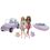 Barbie Jeep e Motoscafo con 2 Bambole