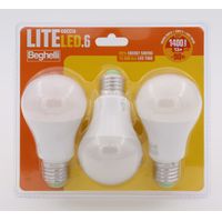 Beghelli Goccia Liteled.6 Blister Pack 3pz LED 13W E27 A+