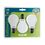 Beghelli Goccia Tuttovetro Blister Pack 3pz LED 8W E27