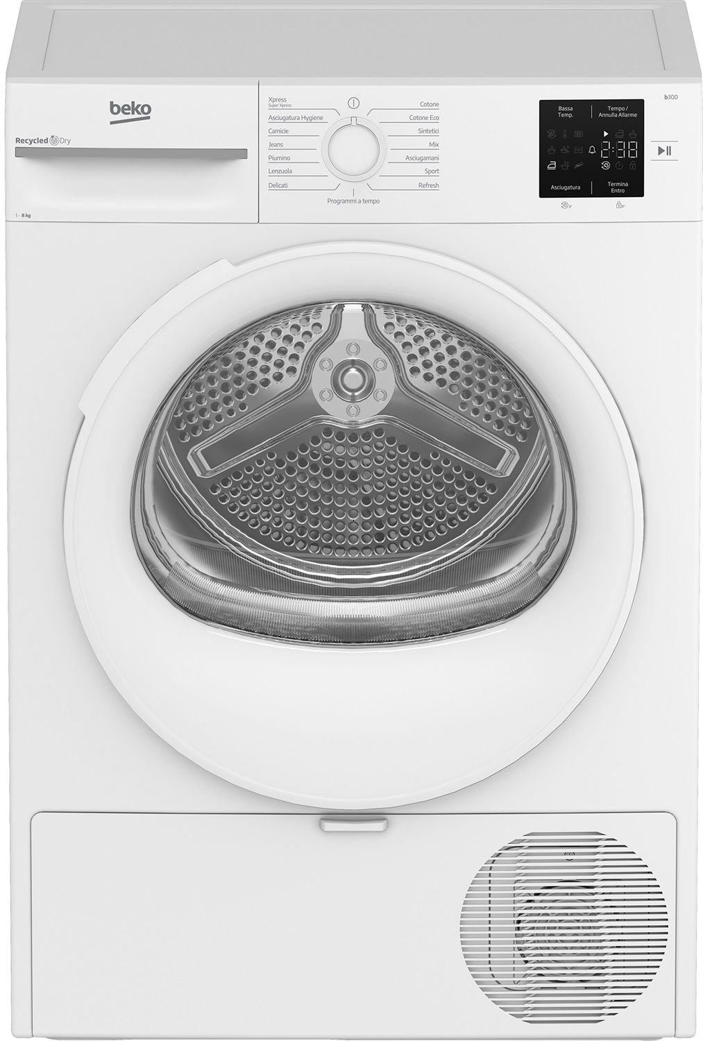 Beko WUX81282WI/IT Lave-linge Frontal 8kg 1200tr/min Blanc - Neuf