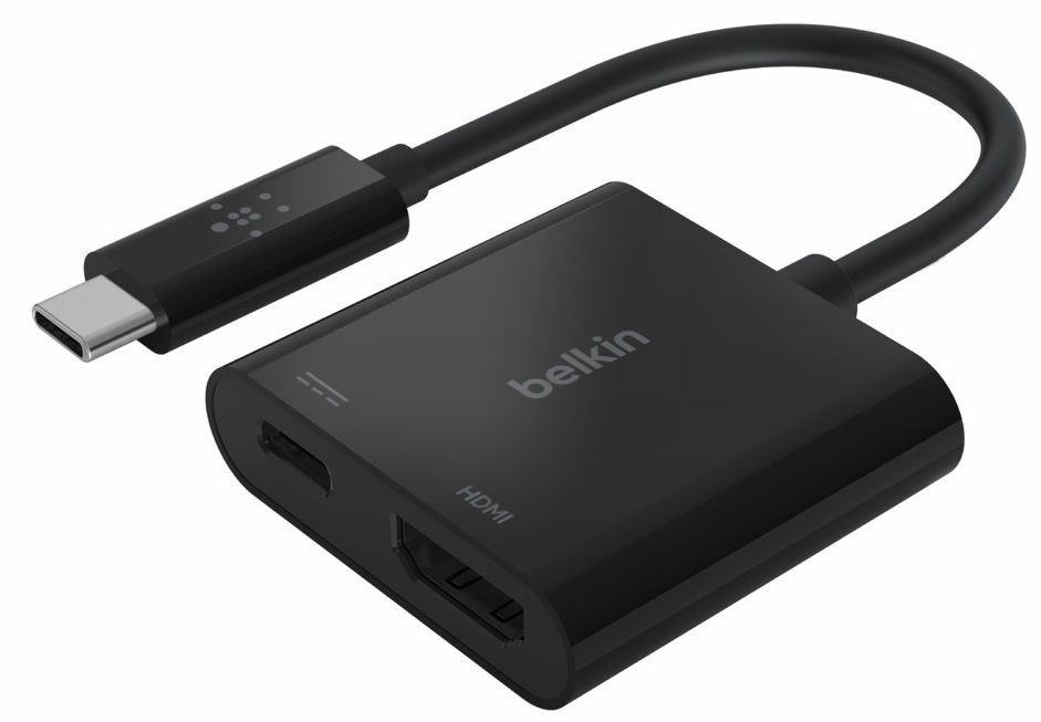 Belkin Hub USB C 6 in 1, docking station posteriore iMac 24,lettore di schede SD e microSD, Gigabit Ethernet, 2 porte USB A e porta USB C per trasferimenti dati veloci e