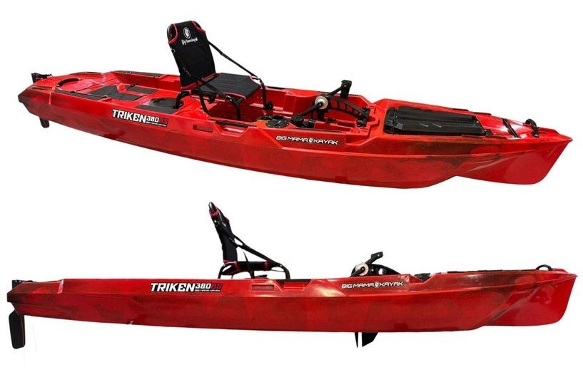 SKINHAWK Kayak Gonfiabile Exclusiv 480 Rosso – 3 Posti, 480x96 Cm, 250 Kg, Con Paglie, Pompa E Sedili, Per Mare E Lago