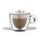 Bormioli Luigi Thermic Glass tazza cappuccino con piattino in acciaio inox