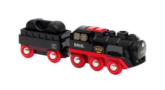Joellfuner Set di 69 Pcs Binari Trenino Legno, Trenino Elettrico Bambini con Pista Treno in Legno, Giocattoli Treno Elettrico Compatibile con le Principali Marche, Regali di Compleanno e di Natale