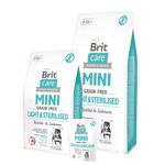 Brit Care Grain-Free Light&Sterilised Mini Cane (Coniglio e Salmone) - secco