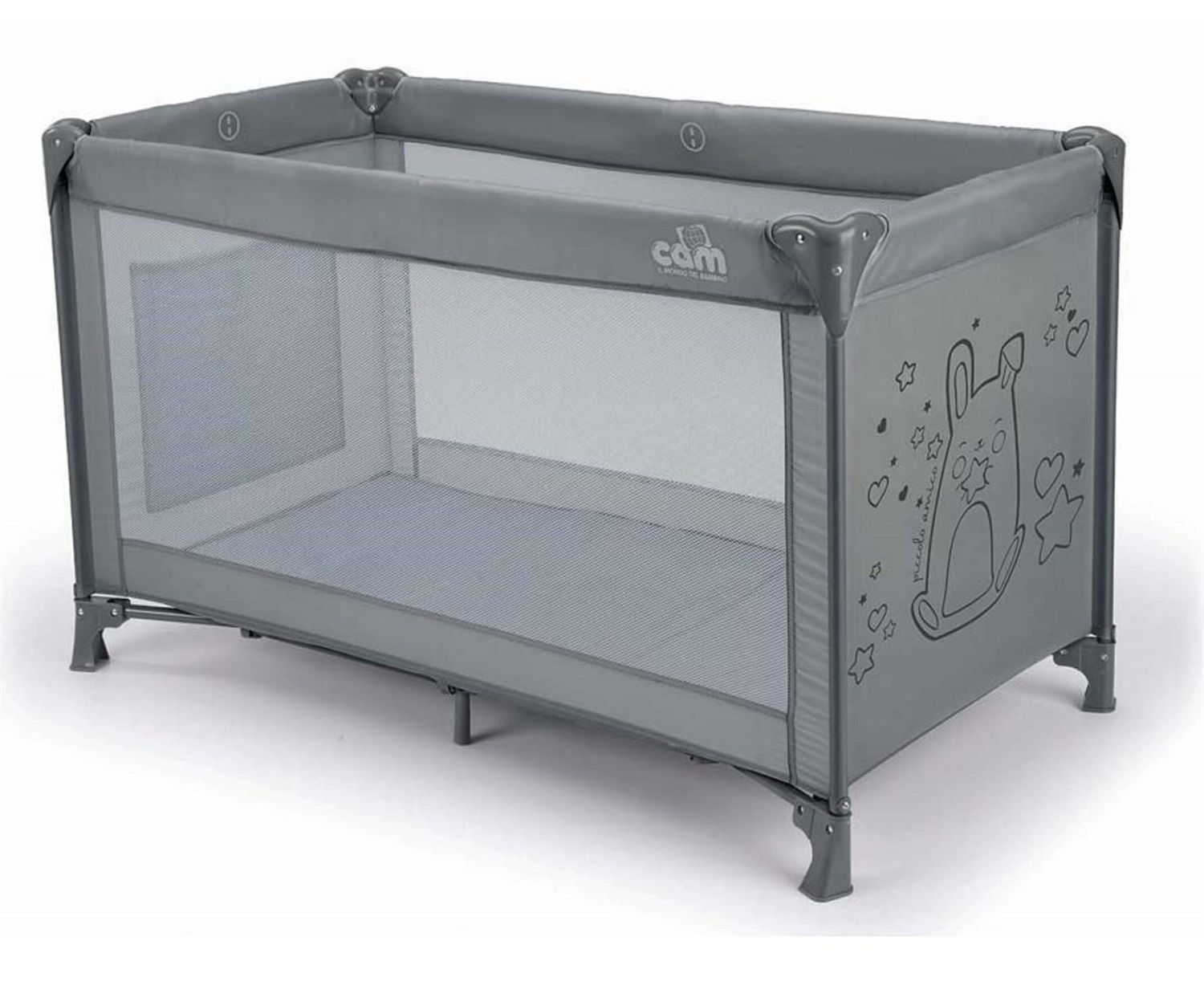 Box Cam Il Mondo Del Bambino Millegiochi Brevettato - Mostriciattoli, 0-15 Kg, Made In Italy, Con Tappeto Gioco E Barra Attività, Dimensioni Aperto 125x77.5x83 Cm