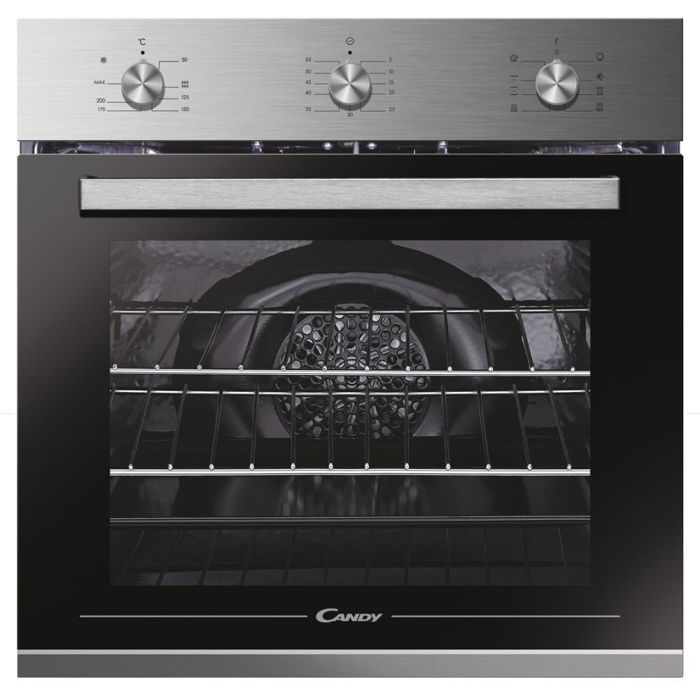 Candy FCC604NAV Forno Elettrico da Incasso, Ventilato, Capacità 65 Litri,  Funzione Pizza, 8 Programmi, 56.8x59.5x59.5 cm, Stile Rustico, Avena,  Classe A+ : : Grandi elettrodomestici