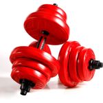 Cclife Fitness Set Manubri e Bilanciere con Dischi