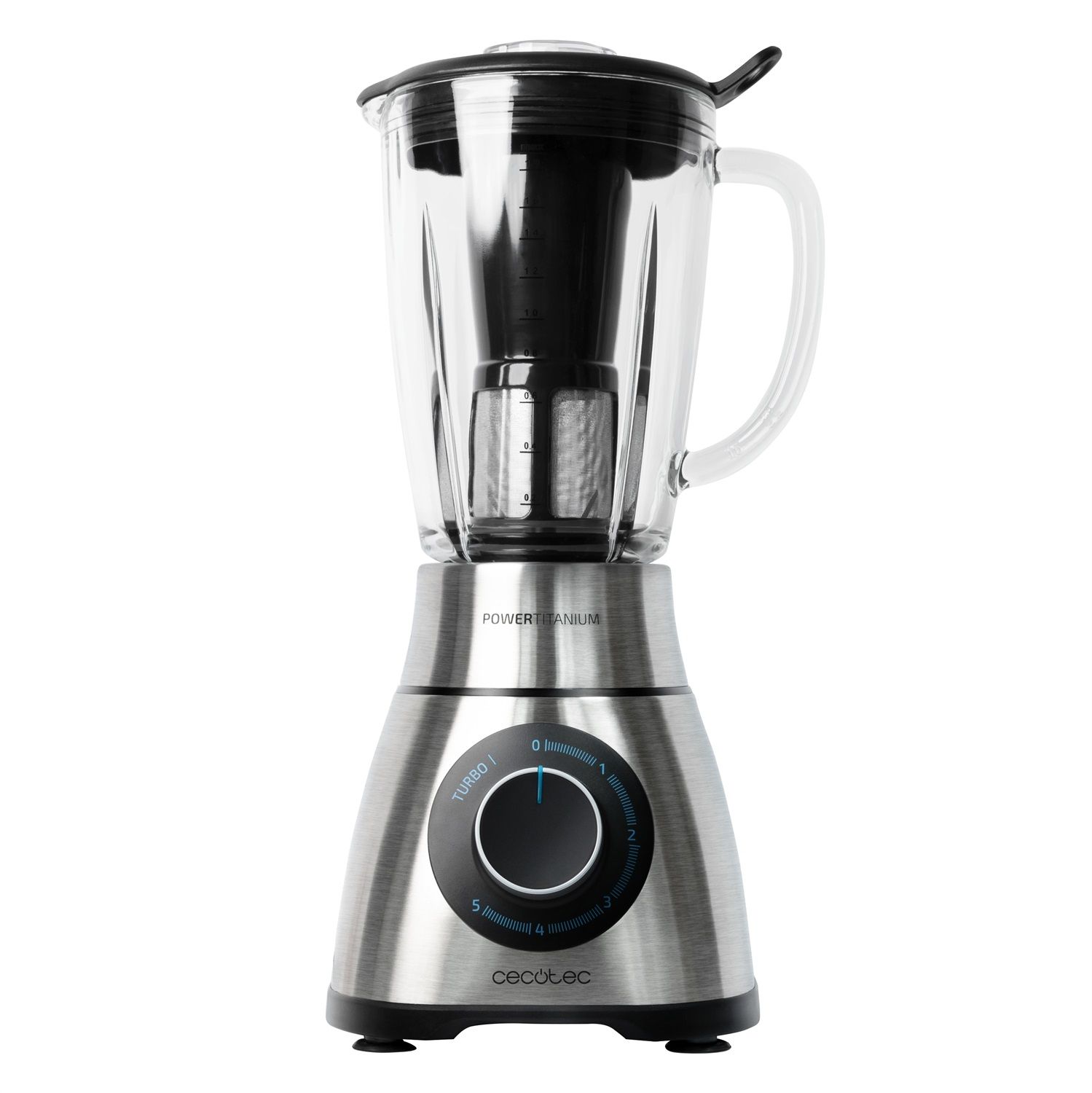 Power Black Titanium 1000 Inox Frullatore a caraffa da 1000 W Cecotec