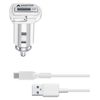 Cellularline USB-C Adaptive Fast Car Charger Kit 15W