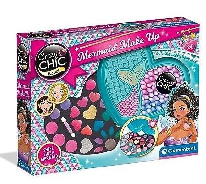 Clementoni Crazy Chic - Make-Uptas, speelgoedmake-up, make-up voor kinderen, modeontwerpkit voor kinderen, Art & Crafts kit, 5-7 jaar, 18633,veelkleurig