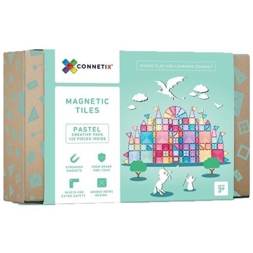 CONNETIX Pastello Mini 32 Pezzi: Piastrelle Magnetiche Per Costruzioni Creative E STEAM, Regalo Per Bambini E Famiglie - 4