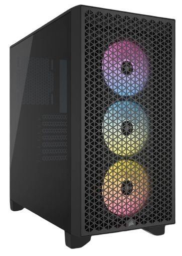 Case CORSAIR 4000D Airflow ATX Mid-Tower - Vetro Temperato, 2 Ventole 120mm, Gestione Cavi RapidRoute, Nero - Foto 2