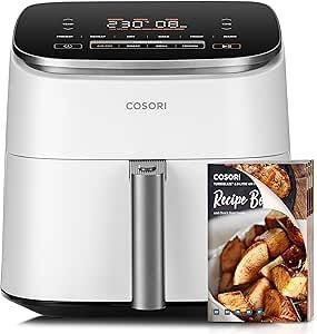 Taurus Aero Crisp Spin – Friggitrice Ad Aria 6L, 1550W, Finestra 360°, Funzione Auto Remover, 10 Menu, Temperatura Fino A 200°C, Ritardo 9h, Design Moderno - 2
