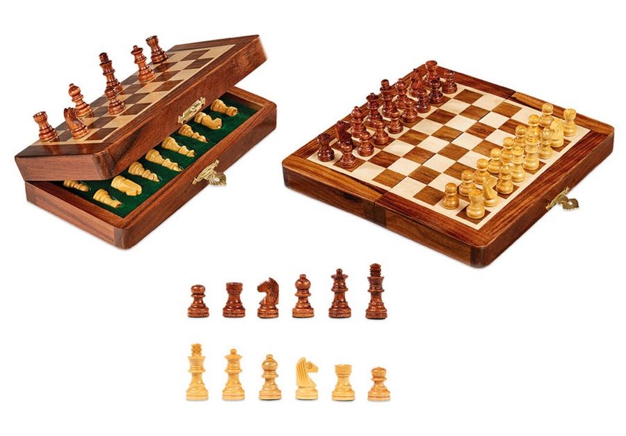 Set 32 Pezzi Scacchi Magnetici In Plastica – Bianchi E Neri, Senza Scacchiera, Da Viaggio