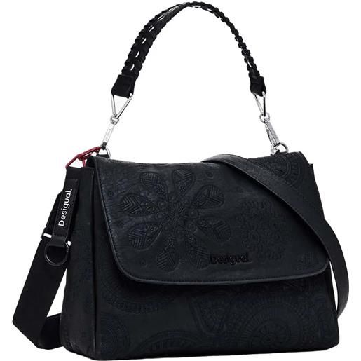 Desigual Bols_mandarala Lo, Borsa a Mano Donna, Blu, Taglia Unica