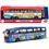 Dickie Toys Autobus Multicolore con motore Pullback