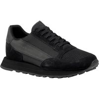 Giorgio Armani Sneaker in Suede e Mesh con Logo Laterale