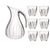 Guzzini Aqua set caraffa con 6 bicchieri