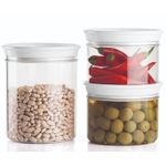 Guzzini Set 3 Barattoli Tappo Bianco