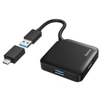 Hama Hub USB 3.2 Type-A + Type-C