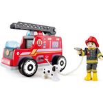 Hape Set Vigile del Fuoco, Camion e Cagnolino