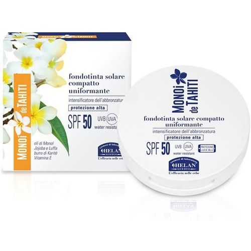 Helan Monoi de Tahiti Fondotinta Solare Compatto Uniformante SPF50