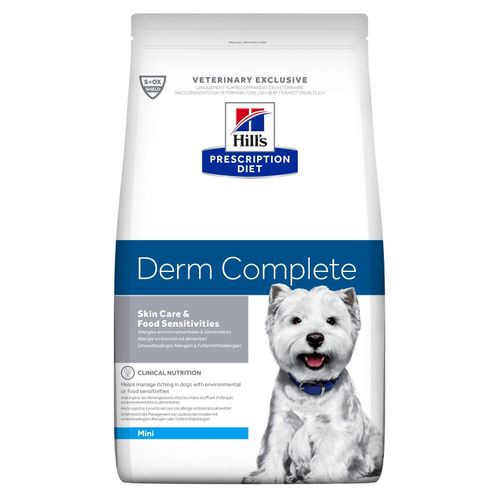 Hill's Prescription Diet Derm Complete Adult Mini Cane - secco
